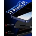 thumbnail image 3 of Protector de Pantalla de Cristal Templado con Privacidad MAGIC JOHN 2 Pack para iPhone 17 Pro 6.3'', 3 of 7