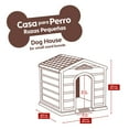 thumbnail image 3 of Rimax Resin Dog House for Small Breeds, Taupe, 23" H x 24" W x 26" D, 3 of 4
