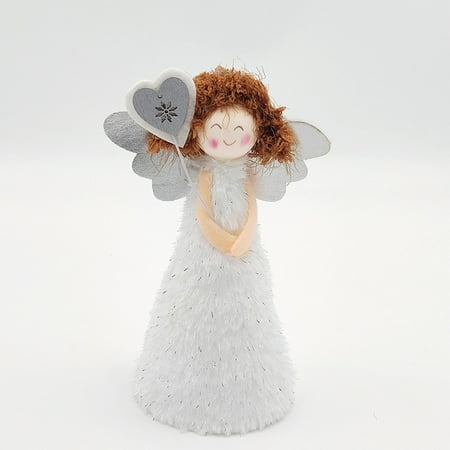 

loopsun Christmas Princess Girl Pendant Cute Plush Angel Doll Home Decoration