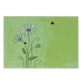 thumbnail image 2 of Daisy Cutting Board, Hand Drawn Style Chamomile Flowers Ladybugs and Grunge Look Graphic, Decorative Tempered Glass Cutting and Serving Board, Small Size, Multicolor, by Ambesonne, 2 of 5