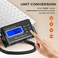 thumbnail image 3 of Bonvoisin Postal Scale Digital 300kg/660lb Parcel Shipping Scale with External LCD Display, Stainless Steel Platform, 4 AA Batteries & Mains Adapter Included, kg/oz/, 3 of 7