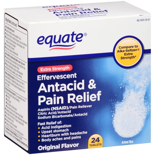 Equate Original Flavor Extra Strength Effervescent Antacid & Pain