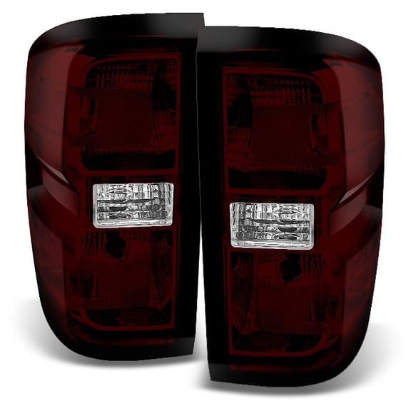 AKKON - For Chevy Silverado 1500 2500HD 3500 Pickup Truck Dark Red Left Right Tail Light Replacement Pair Set