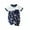 Navy, variant on MeetoTime Baby Boys Girls Independence Day Jumpsuits Short Sleeve Infant Toddler Wrap Bottom Rompers Baby Summer Clothes