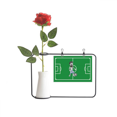 thumbnail image 1 of Botella de decoración de jarrones colgantes de flores rosas artificiales, 1 of 3