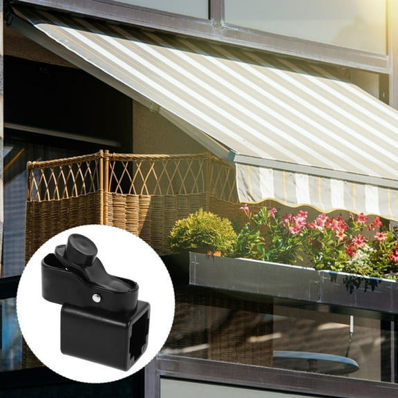 WEUVEB 1Pack Rv Awning Bottom Bracket for Trailer Camper Accessories Quick Assembly 8.00X7.40X3.80CM