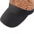 thumbnail image 4 of Jolly Adjustable Breathable Outdoor Sports Fake Flair Hair Sun Visor Hat, 4 of 7
