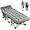 Black w/ Gray&Black Mattress, variant on Slsy XL Folding Camping Cots with 3.3 inch 2 Sided Mattress, 75"* 28"Folding Bed Cot with Carry Bag, Folding Sleeping Cot Guest Bed