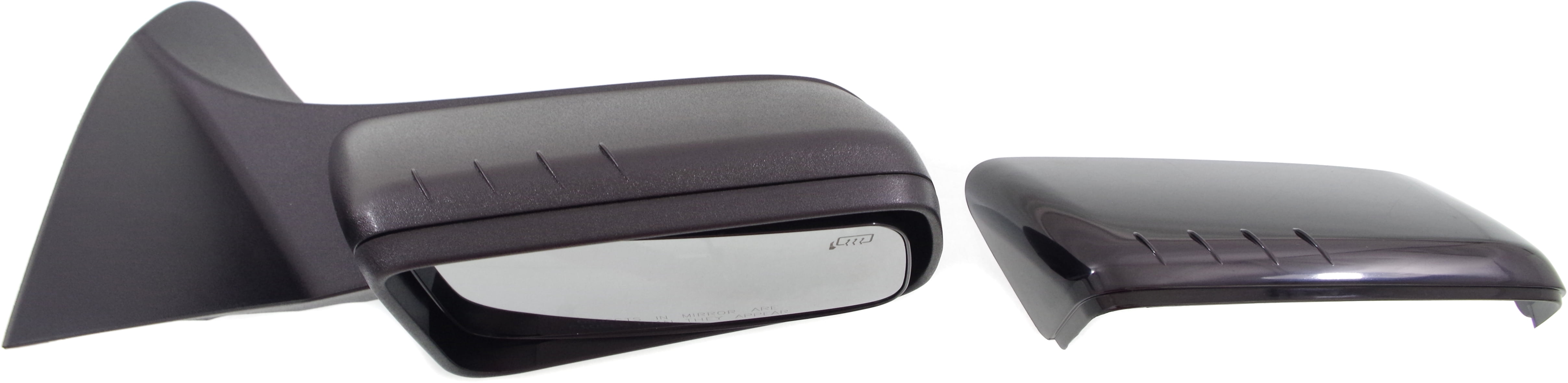 Mirror Compatible With 2008-2011 Ford Focus Right Passenger Side Heated 1 Paintable and Textured Black Cap Kool-Vue