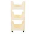 thumbnail image 1 of <p>Mobile Storage Shelf, Plastic Large Capacity Thickened Storage Cart Lockable Casters Multi Functional  For Toys</p>, 1 of 7
