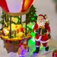thumbnail image 5 of Navidad música brillante casa de nieve globo aerostático regalo de Navidad ornamento decoración de Navidad, 5 of 5