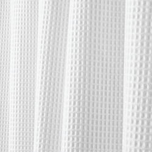 InterDesign York Fabric Shower Curtain, Standard, 72" x 72", White - image 4 of 6