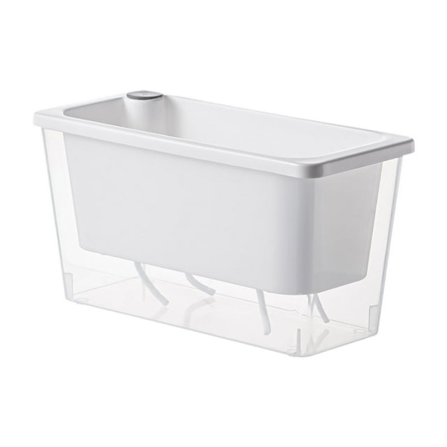 jinwen Self Watering Pots Double Layers Gifts Plant Container Vegetables Flower Pot White