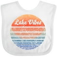 thumbnail image 3 of Inktastic Lake Vibes Distressed Retro Sunset Boys or Girls Baby Bib, 3 of 4
