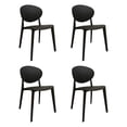 thumbnail image 1 of Ilios Innova | Set de 4 Sillas Teksi Negro de Polipropileno Reforzado con Fibra de Vidrio, Diseño Minimalista y Apilable para Comedor, Terraza, Restaurante y Cafetería, Resistentes a la Intemperie., 1 of 9