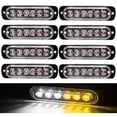 thumbnail image 1 of 6 LED luz estroboscópica luz de advertencia de emergencia camión luz 12V-24V LED camión lateral marcador Ultra-delgado Flash ambulancia luces de policía huangjie unisex, 1 of 1