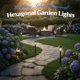 thumbnail image 5 of Lámpara solar de jardín, lámpara LED exterior, luz vintage hexagonal con energía solar, encendido/apagado automático, farola decorativa impermeable para patio, camino, entrada de vehículos, villa, 5 of 6