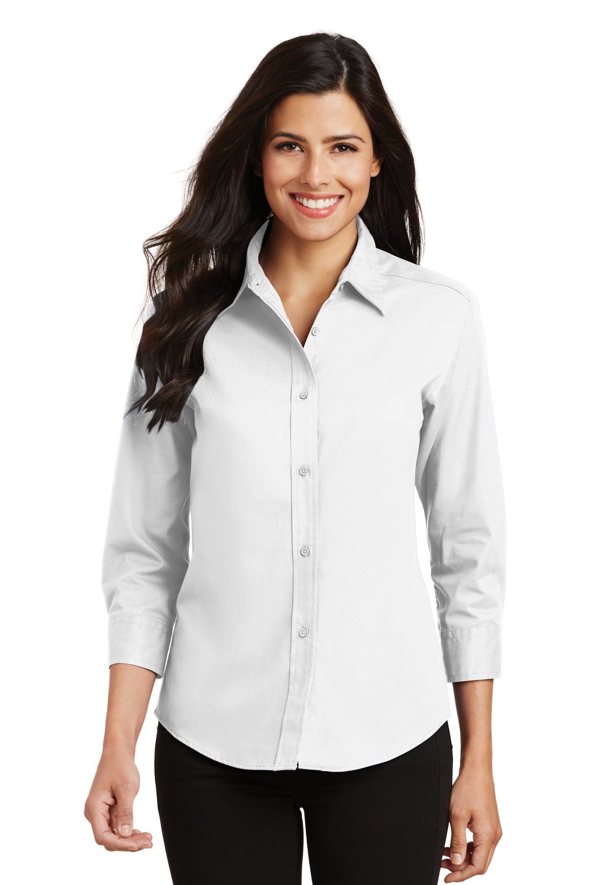 Care Ladies Port 4xl 34 L612 Authority® White Shirt Sleeve Easy PSpqXp1Rw