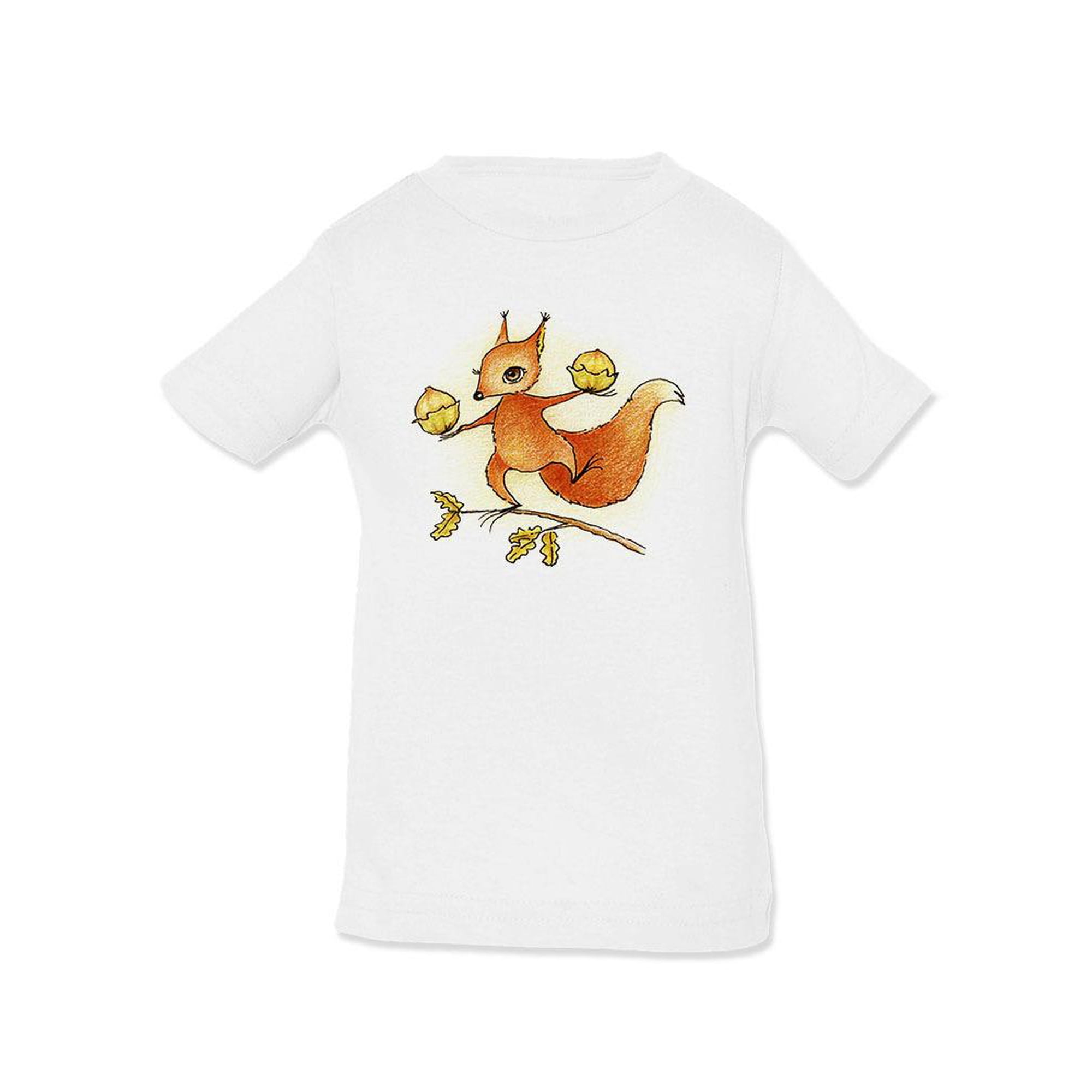 Squirrel With Nuts T-Shirt Infant -Image by Shutterstock 6 Months