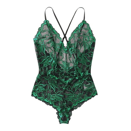 

Lace Lingerie Pajamas Women Underwear Sleepwear Bodysuit Jumpsuit Teddy