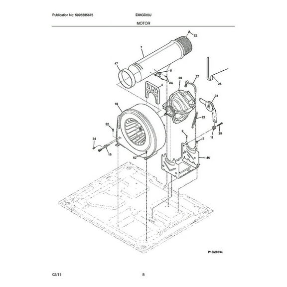 Frigidaire / Electrolux 134707400 Bracket - OEM Part