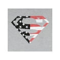 thumbnail image 5 of DC Comics Men's Superman Stars And Stripes Filled S Shield Logo Adult Patriotic T-Shirt, 5 of 5