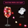 thumbnail image 5 of LELINTA 10Ft 30 Led Valentine's Day Decoration for Home Outdoor Valentines Lights Decoration, Love String Lights Battery Powered Valentines Day Decor String Lights Battery Operated for Home Pink White, 5 of 7