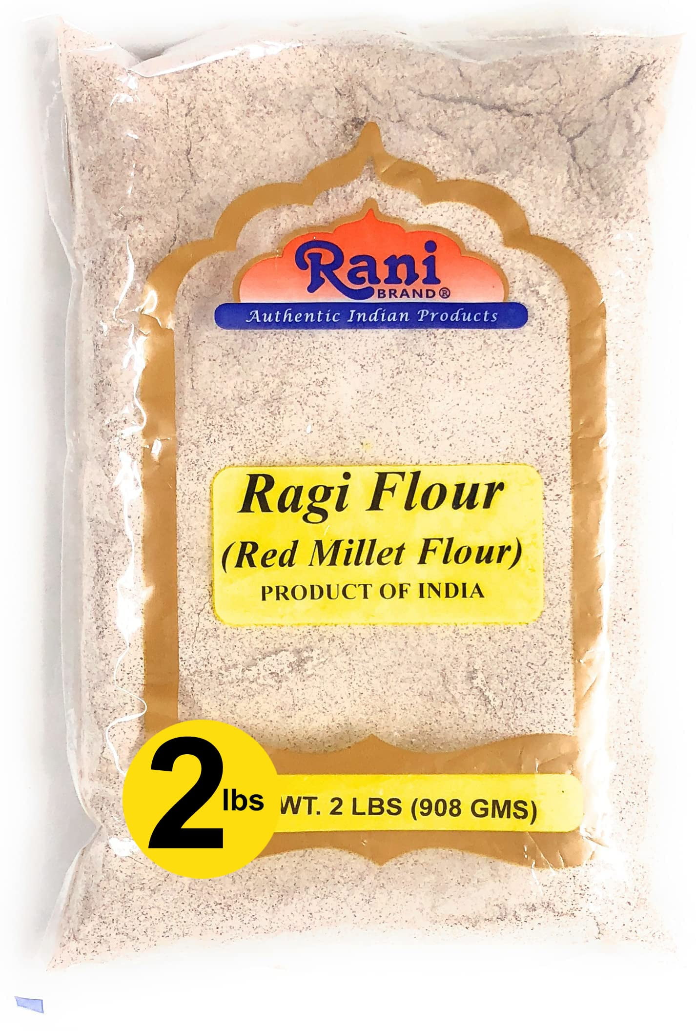 Rani Raggi Flour (Finger Millet) 2 Pound, 2lbs (32oz) Bulk ~ All Natural | Vegan | Gluten Friendly | NON-GMO | Indian Origin