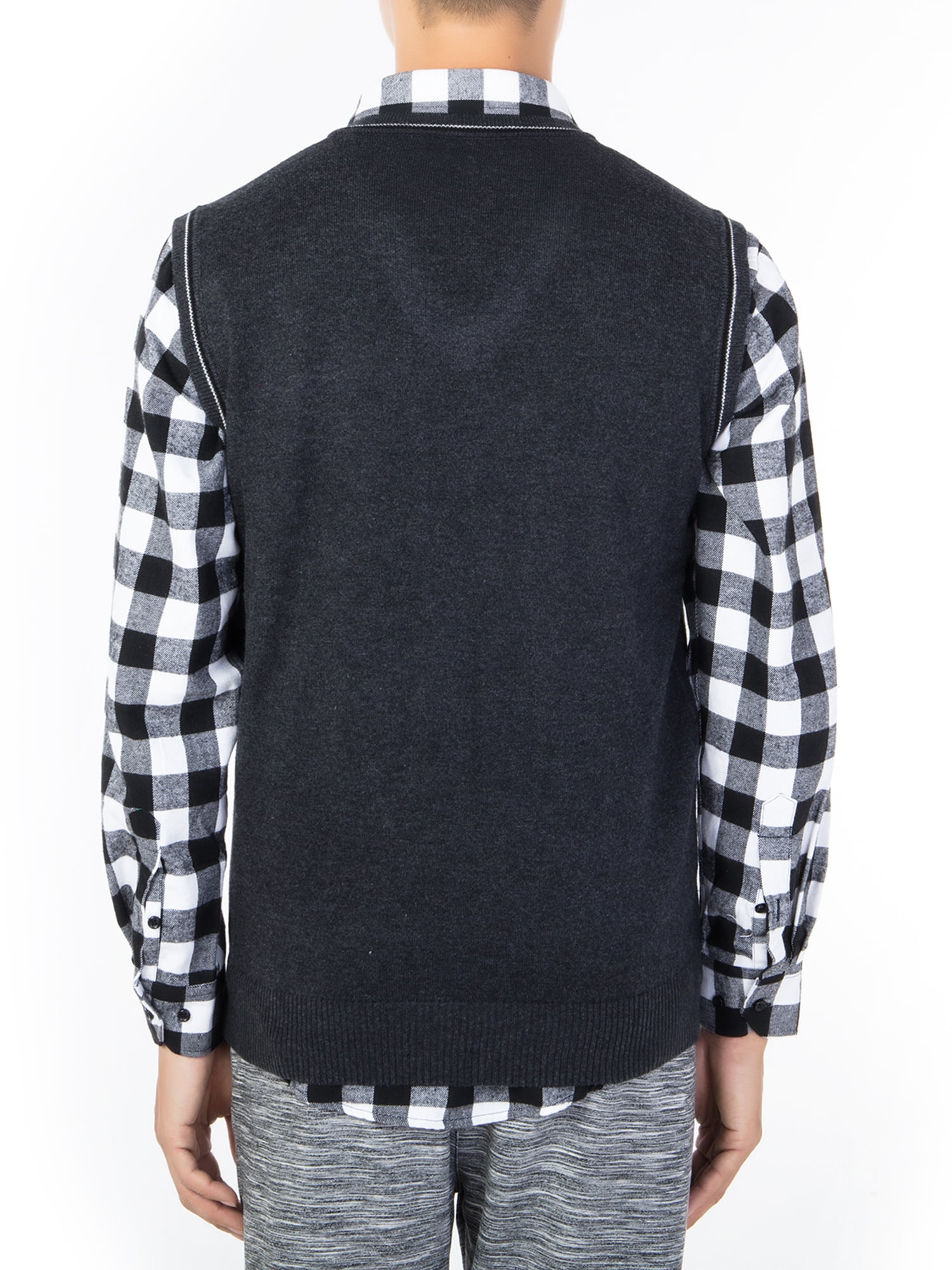 SAYFUT Men's Sweater Knitted Vest Warm 