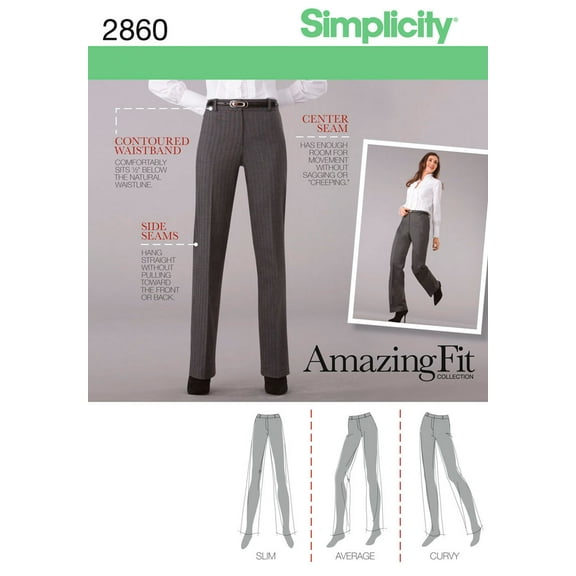 Simplicity Misses/Miss Petite Pants Pattern, 1 Each