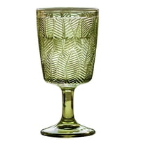 ACDANC Water Goblets 300ml Green Glassware and Drinkware