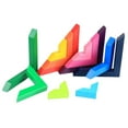 thumbnail image 4 of Bloques De Construcción De ángulo Multicolores De Degradada Inteligencia Desarrollar Sunnimix Bloques de colores en ángulo recto para niños, 4 of 8