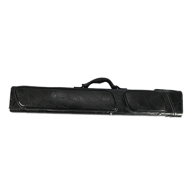 DYNWAVECA Billiards Pool Cue Case Storage Pouch 1/2 Cue Case Lightweight Scratch Resistant Pool Cues Protector Carrying Bag Black