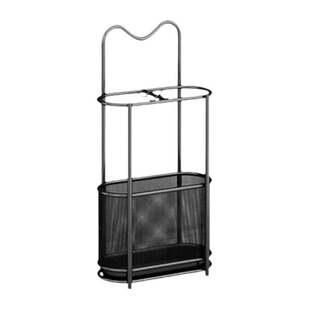 Soporte para sombrillas, soporte para sombrillas, organizador de hierro, soporte para sombrillas, soporte para contenedores para negro