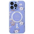 thumbnail image 6 of Magnetic Case for iPhone 13 Pro Max Floral Print Phone Case Slim Anti Scratch, Shock Absorbing [Drop Protection] [Compatible with MagSafe] For Women/Girls For iPhone 13 Pro Max, white, 6 of 10