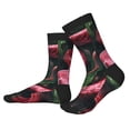 thumbnail image 2 of KLL Red Viper Jungle Intensity Print Cool Socks Men's Women's Crew Socks Funny Crazy Novelty Stockings, 2 of 7