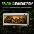 thumbnail image 3 of Large Reptile Terrarium 39x16x16 Inches, Tempered Glass Reptile Enclosure, Ventilated Habitat for Tortoises Ball Pythons(No Temperature Control), 3 of 10
