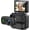 Black, variant on Magnetic Flip Screen Action Camera, 4K Touch Screen Body Camera with 800mAh Extended Base for Vlogging, Sports Cycling and Outdoor Recording (Black)