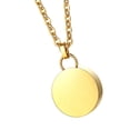 thumbnail image 4 of Cremation Urn Necklace Round Keepsake Keychain Urn Ash Holder Jewelry Locket for Gold, 4 of 8