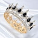 thumbnail image 4 of Coronas y tiaras de princesa para niñas pequeñas: corona de princesa de cristal, cumpleaños, fiesta de graduación, fiesta de disfraces, coronas de reina con diamantes de imitación, WZ-1629R, 4 of 5