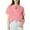 Pink, variant on Women Blouses Lace Solid Color Marble Print V Neck Button Short Sleeve Fashion Elegant Womens Summer Tops Activewear,Green,XXL