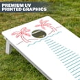 thumbnail image 6 of GoSports 4 x 2 ft Resort Collection All Weather Cornhole Board Set - Regulation Size - Palms, 6 of 6