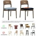 thumbnail image 5 of 6 Packs Removable Chair Seat Covers for Dining Room, Basketball Stretchable Wedding Party Chair Slipcovers Cushion Protector Fire and Water Furniture Decor, 16.9x16.9 Inches, 5 of 6