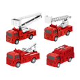 thumbnail image 3 of 4x Fire Engine Toys Learning Educational Toy Pull Back Firetruck Toy for Boy, 3 of 9