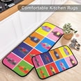 thumbnail image 5 of Colorful Wine Bottle Kitchen Rugs 2 Pieces, Artistic Floor Mat Room Area Rug Washable Carpet Perfect for Living Room Bedroom Entryway, 5 of 7