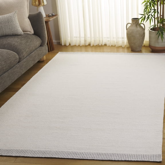Safavieh Vermont Devon Solid Color Area Rug, Ivory/Gray, 5' x 8'