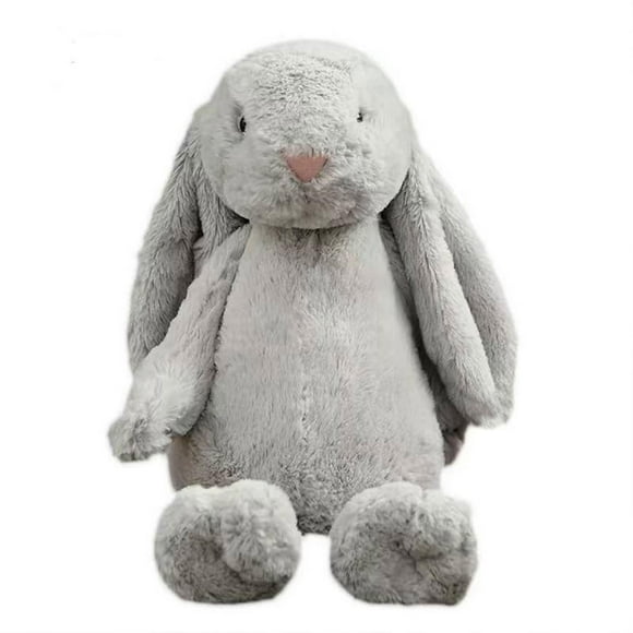 Easter Bunny Stuffed Animals Fluffy Soft Ear, 11” Soft and Cuddly Giant Bunny Rabbit Plush, Easter Stuffed Bunny Gift for Kids,Boys,Girls
