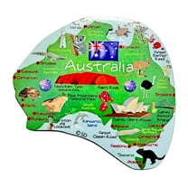 Australia Decowood Jumbo Wood Fridge Magnet 3.0" x 3.0"