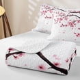 thumbnail image 4 of Erosebridal Cherry Blossom Twin Quilt Set,Japanese Minimalist Style Twin Coverlet Set For Boys,2 Pieces, 4 of 7