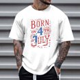 thumbnail image 1 of Tops para hombre, blusas y camisas de cuello redondo y manga corta para hombre, tops casuales de cuello redondo y manga corta con estampados especiales para hombre., 1 of 5